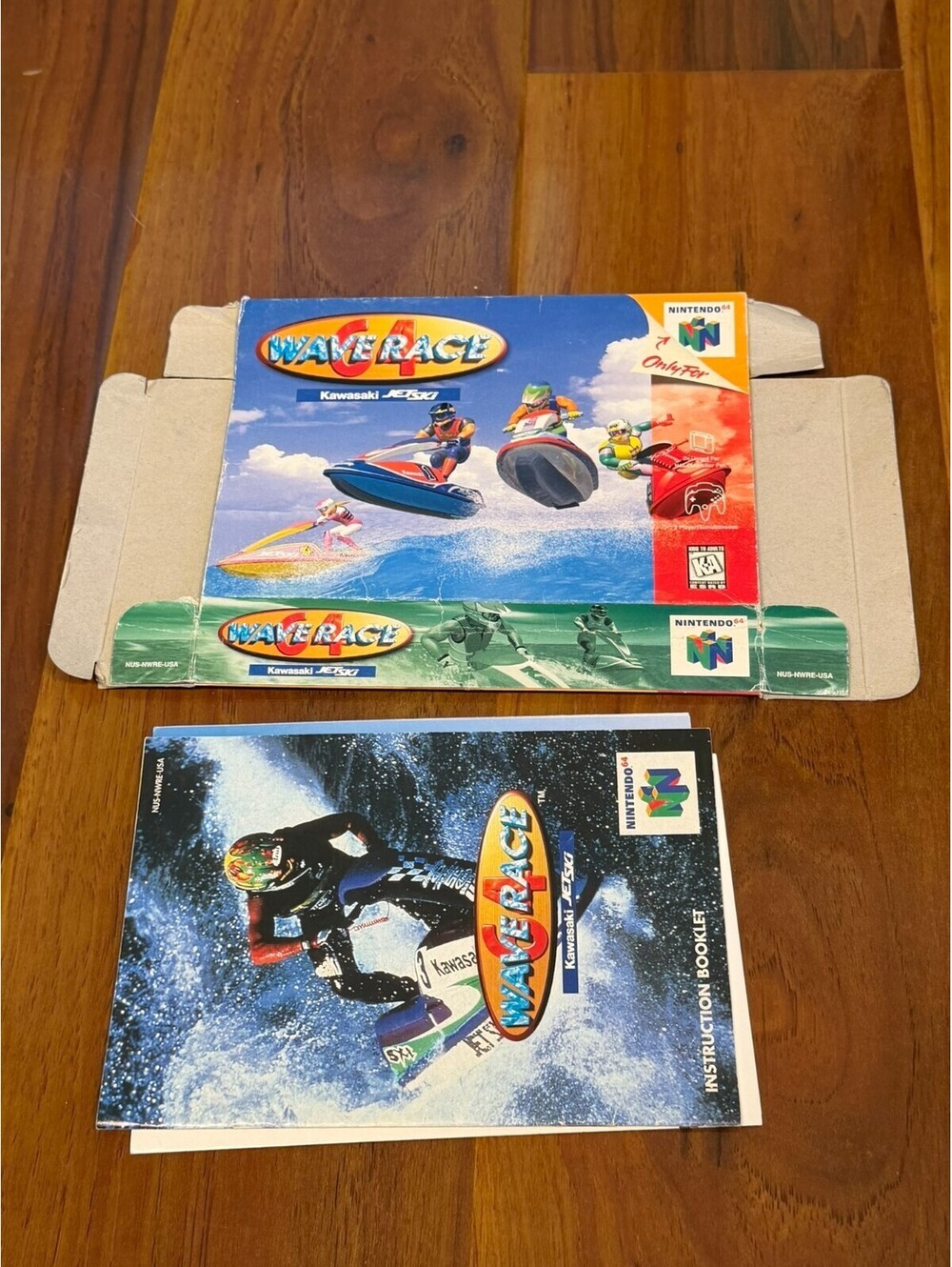 Wave Race 64 Nintendo 64 N64 Box & Manual Only W/ Control Card Authentic